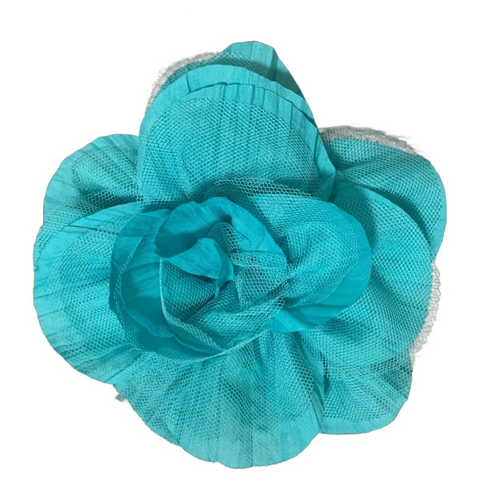 Thirty-One | Aqua Blue Rosette Flower Clip for Bags, Luggage, Hair One Size